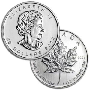 Canadian Maple Leaf Platinum Coins